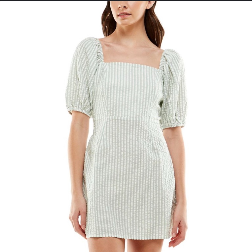 NWT Striped Square Neck Mini Dress